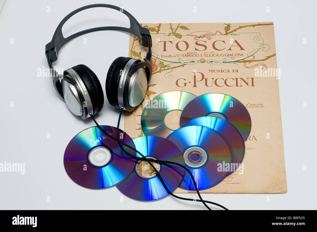 Une feuille de musique de l'opéra « Tosca » de Giacomo Puccini Banque D'Images