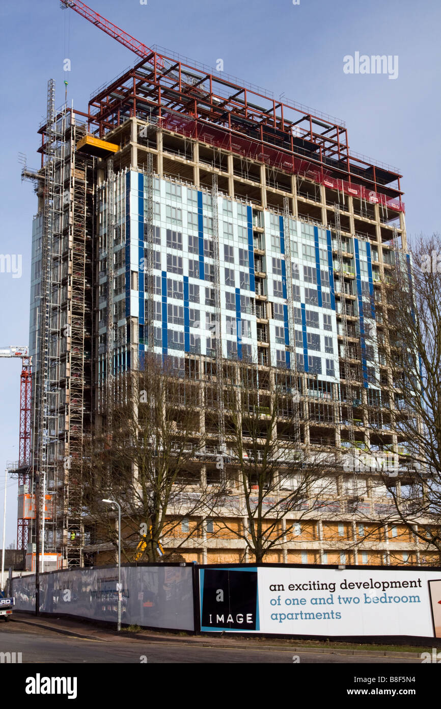 KD Tower (anciennement bâtiment Kodak) Hemel Hempstead, le réaménagement en cours. Banque D'Images
