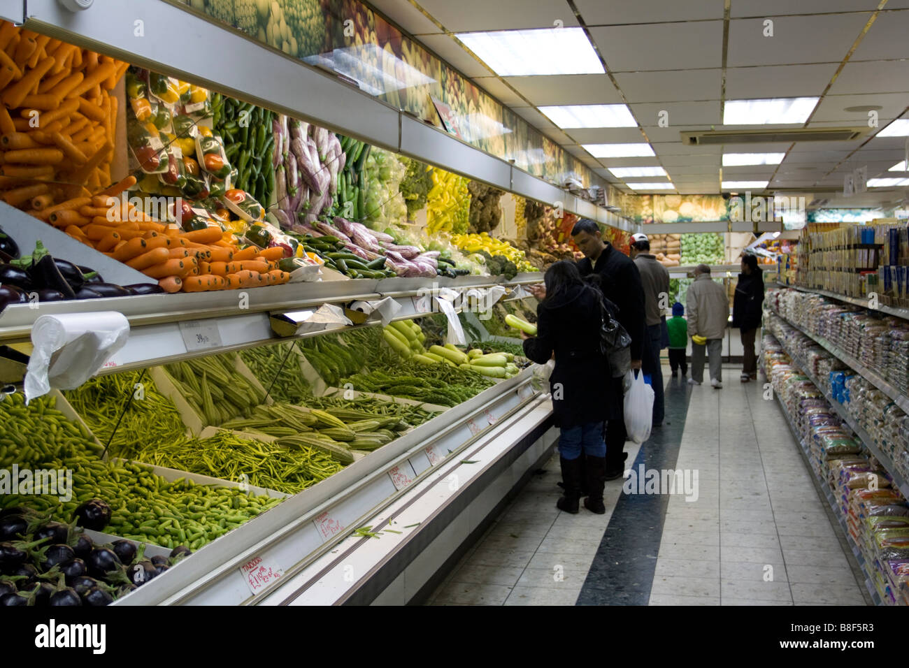 Asian Green Grocer North London Wembley Banque D'Images