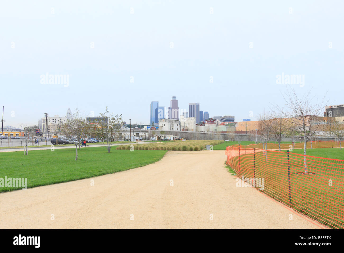 Los Angeles Downtown Skyline Pollution de l'air Banque D'Images