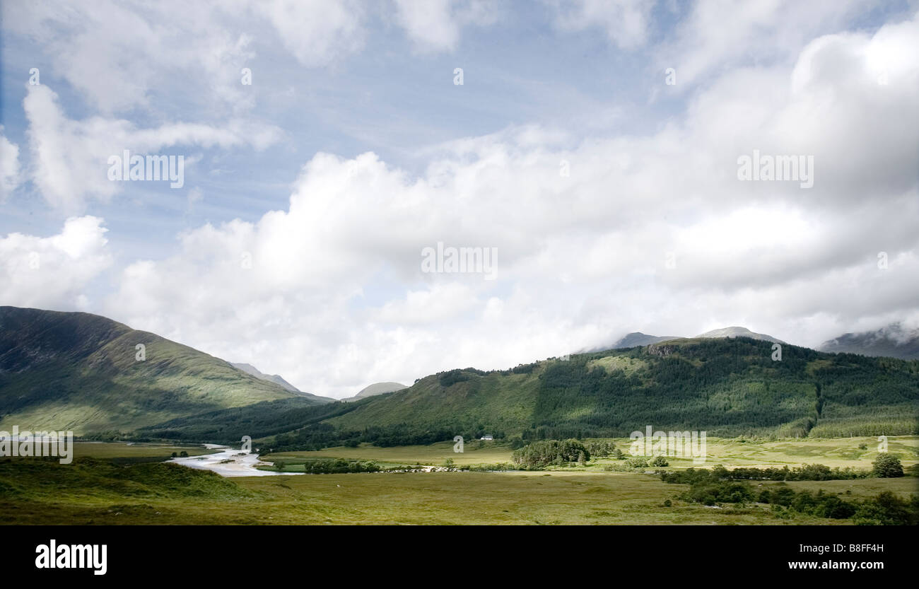 Glen Etive du nord de l'Écosse Banque D'Images