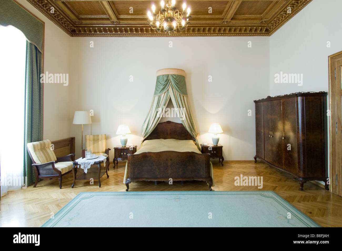 Pologne Cracovie Grand Hôtel dans la vieille ville de suite Apartament Kominkowy Banque D'Images