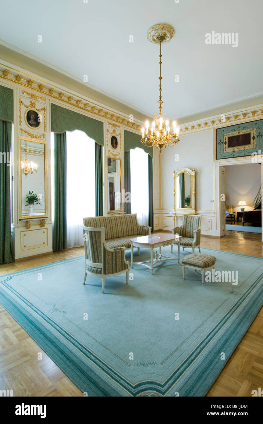 Pologne Cracovie Grand Hôtel dans la vieille ville de suite Apartament Kominkowy Banque D'Images