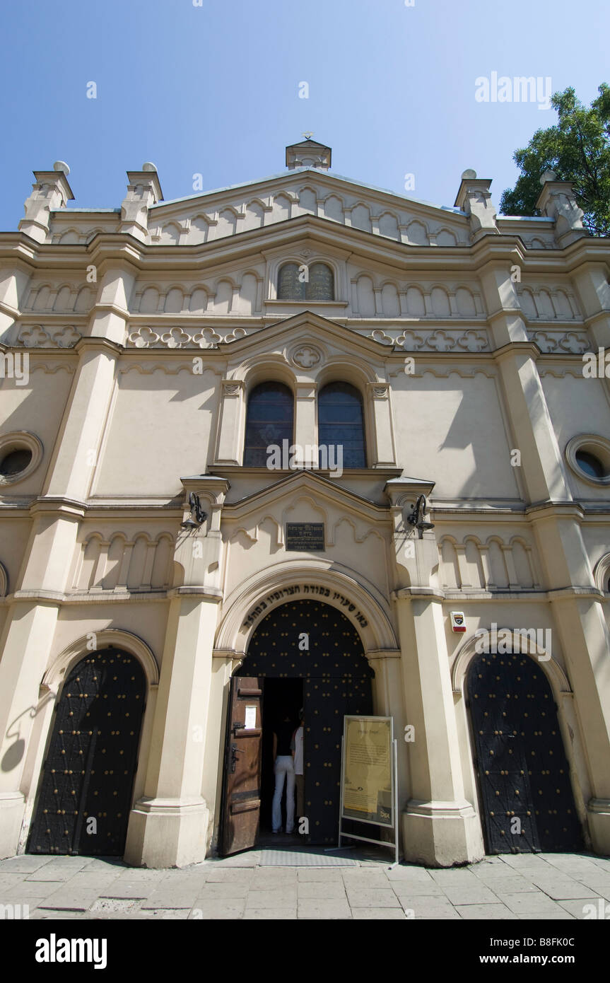 Pologne Cracovie Kazimierz synagogue Tempel Banque D'Images