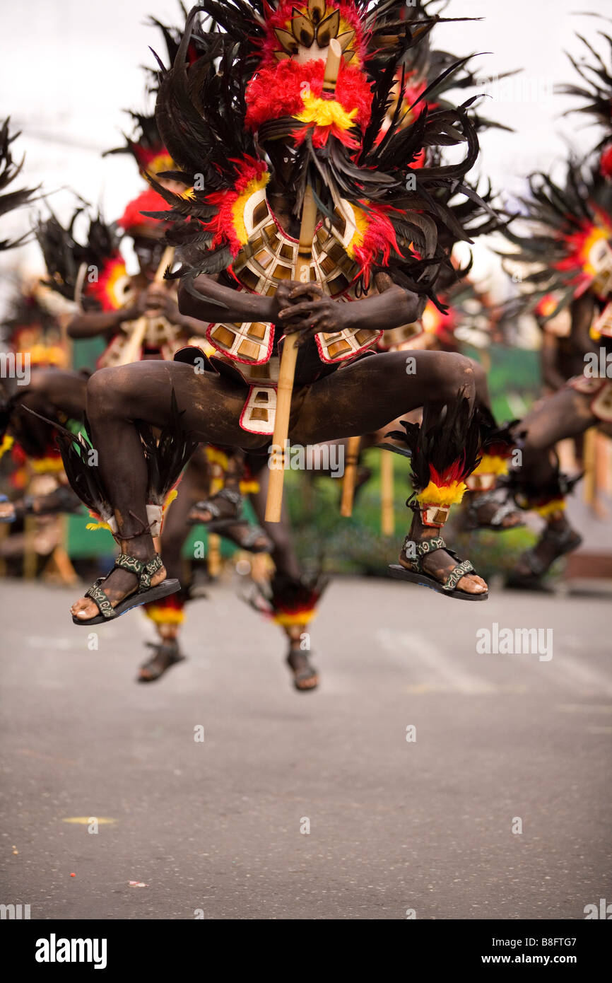Festival Dinagyang, Iloilo City, Philippines, Asie Banque D'Images