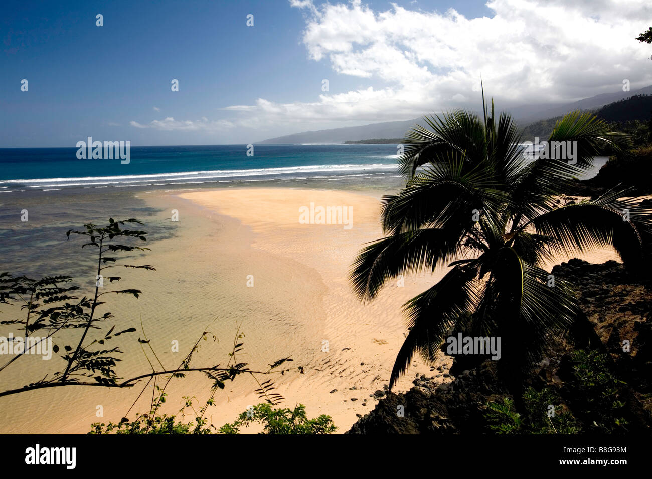 Comores Comores, Anjouan Moya Plage. Banque D'Images