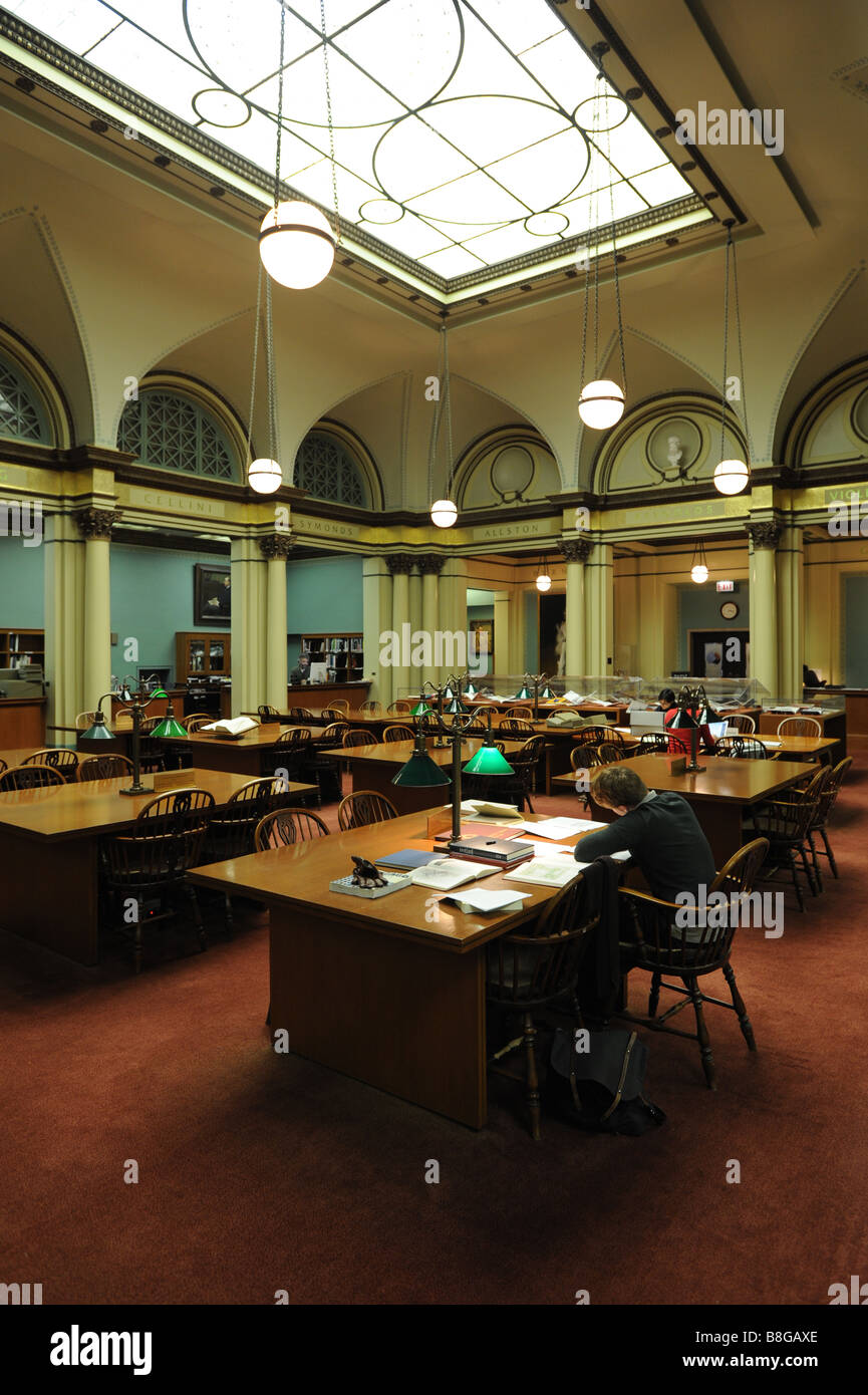L'Art Institute de Chicago Illinois La Franke Salle de lecture La bibliothèque de Ryerson original Banque D'Images