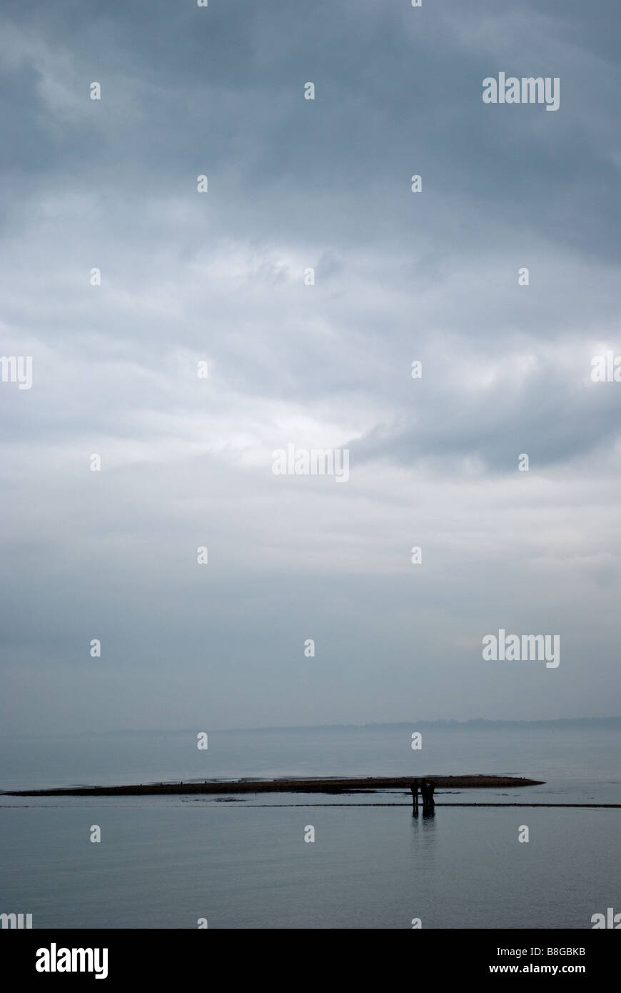 Jour brumeux sur Hill Head 1 Banque D'Images