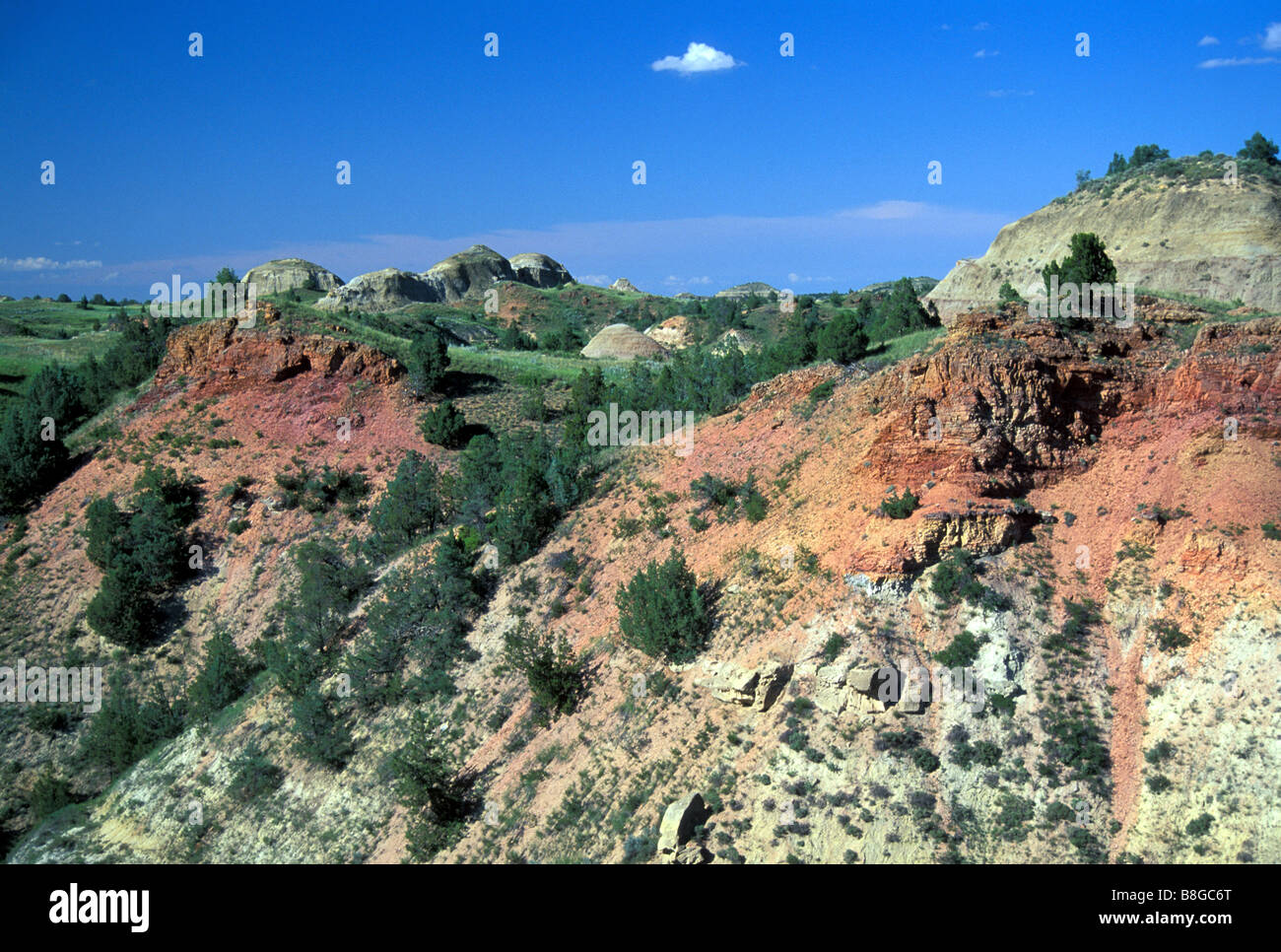 Parc National Theodore Roosevelt, Badlands, Dakota du Nord, USA Banque D'Images