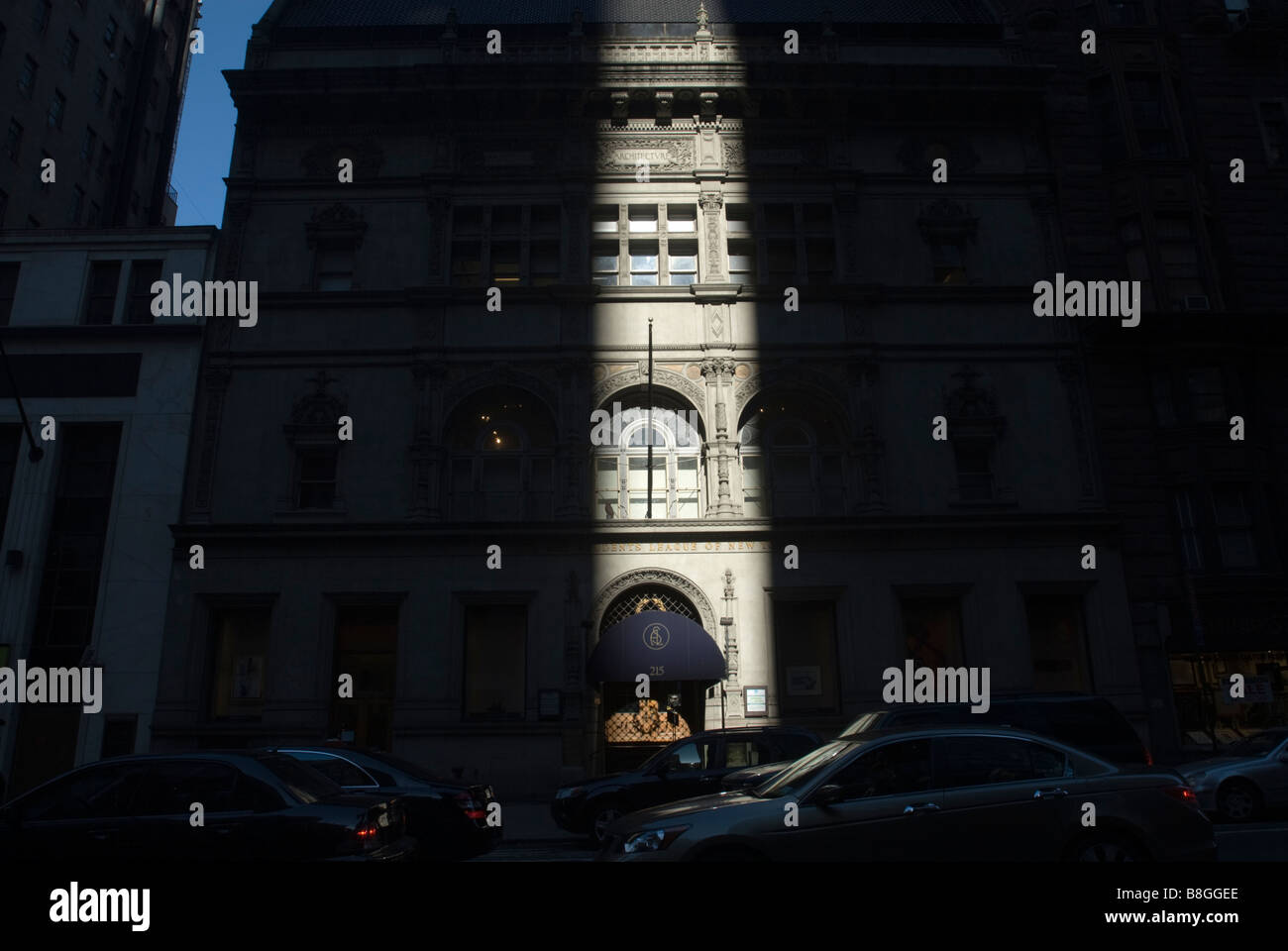 Une infime partie de la lumière sur les projets d'hiver l'Art Student League s capacités dans Midtown à New York Banque D'Images