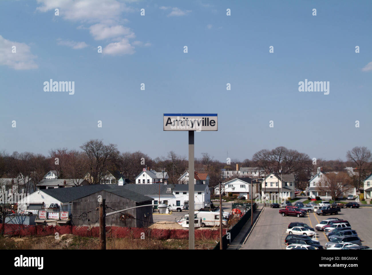 La gare d'amityville Banque D'Images