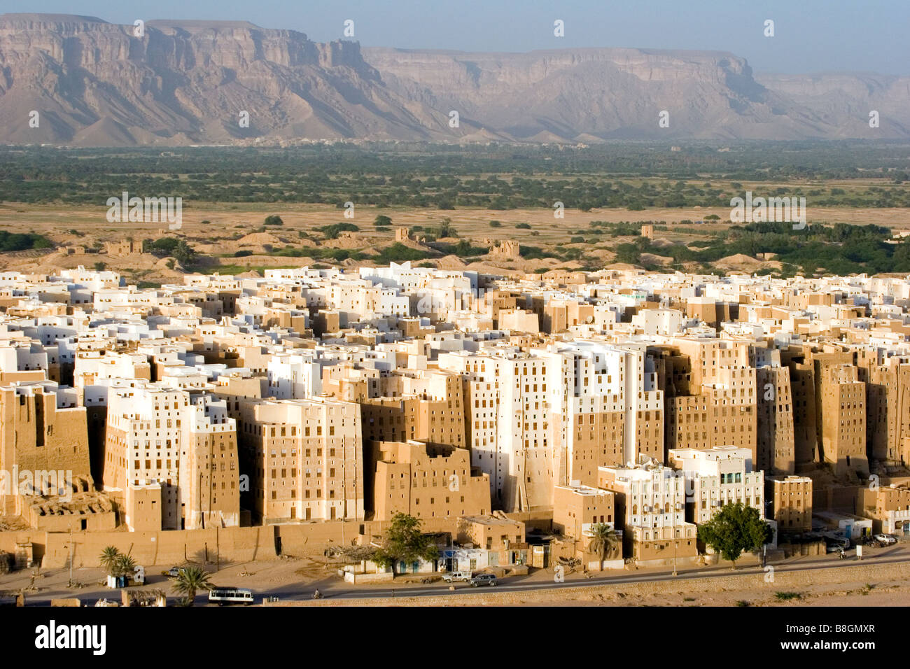 Wadi Hadramaout Shibam au Yémen Banque D'Images
