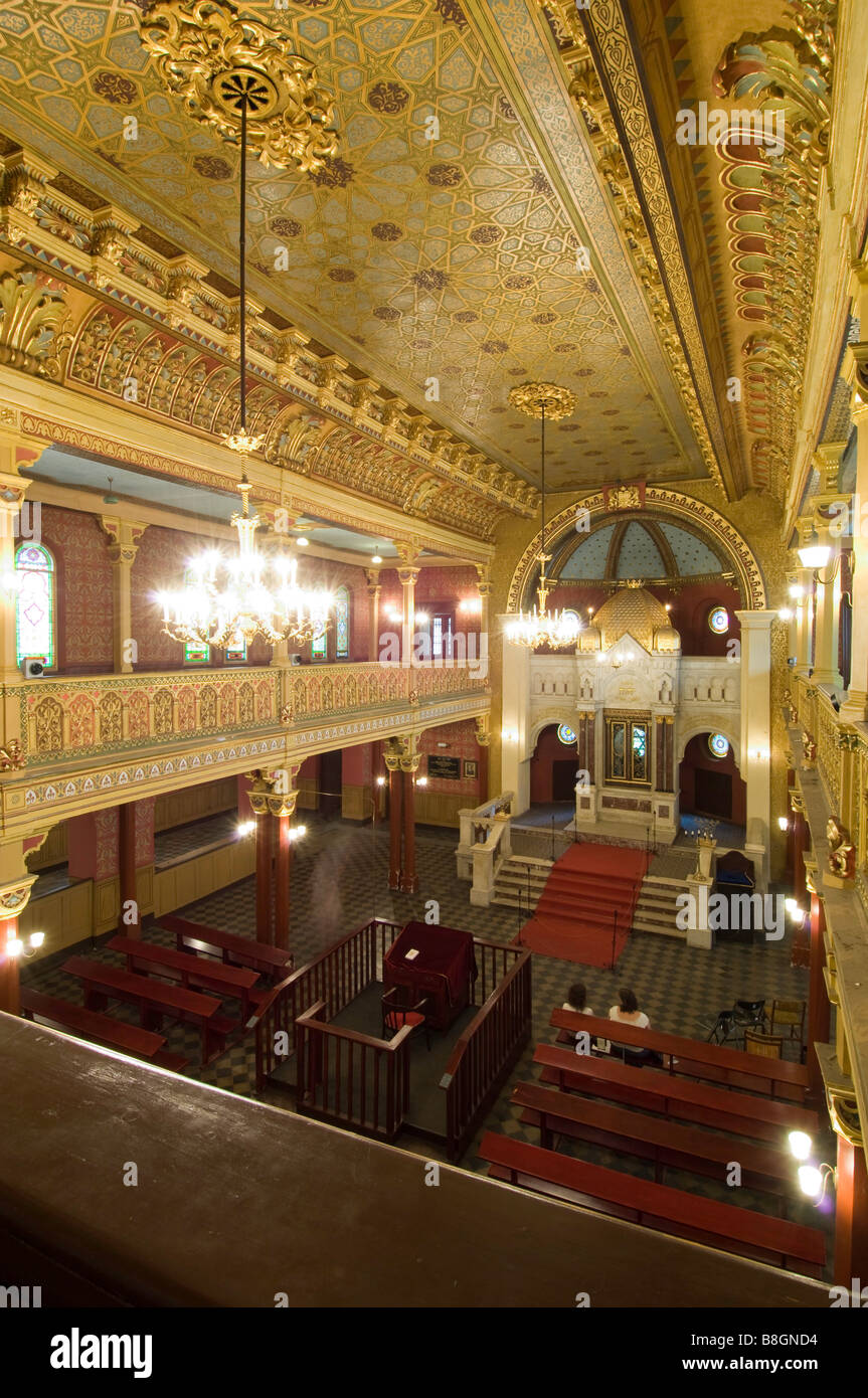 Pologne Cracovie Kazimierz synagogue Tempel interior Banque D'Images