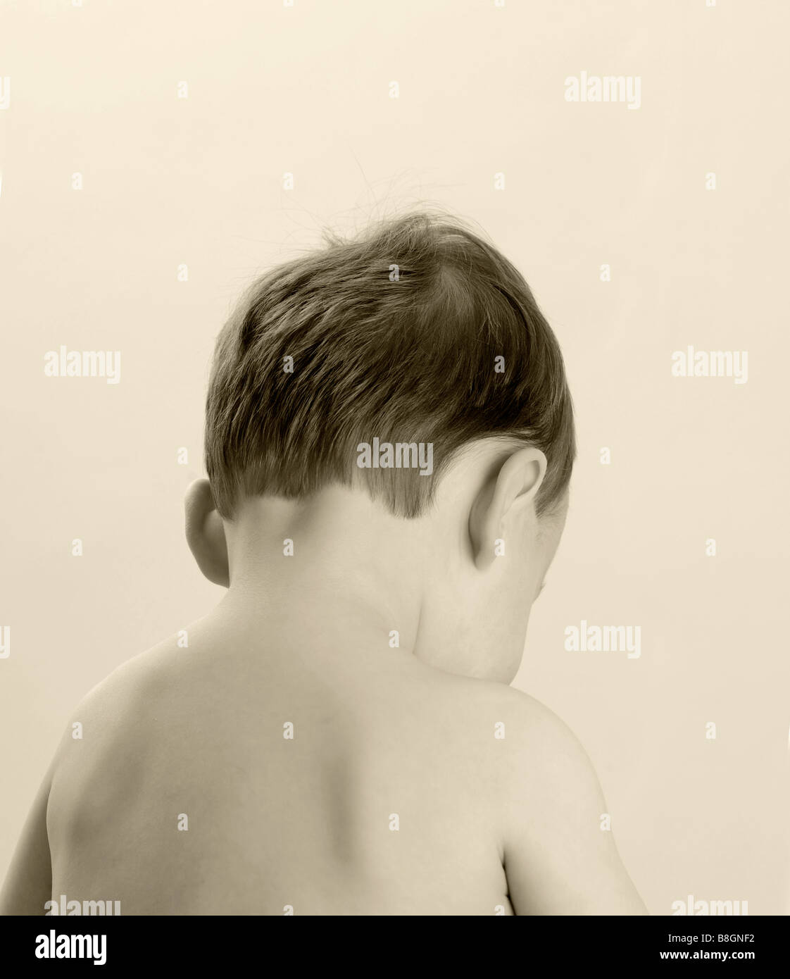 Bebe Garcon L Arriere De La Tete Photo Stock Alamy