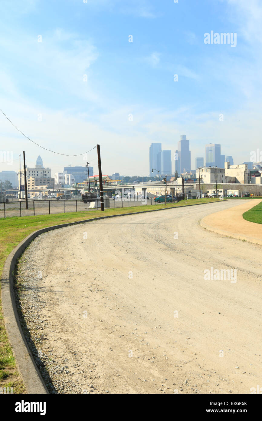 Los Angeles Downtown Skyline Pollution de l'air Banque D'Images