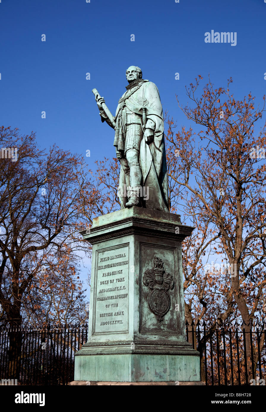 Statue Field Marshall Son Altesse Royale Frederick Duc d'York et Albany Banque D'Images