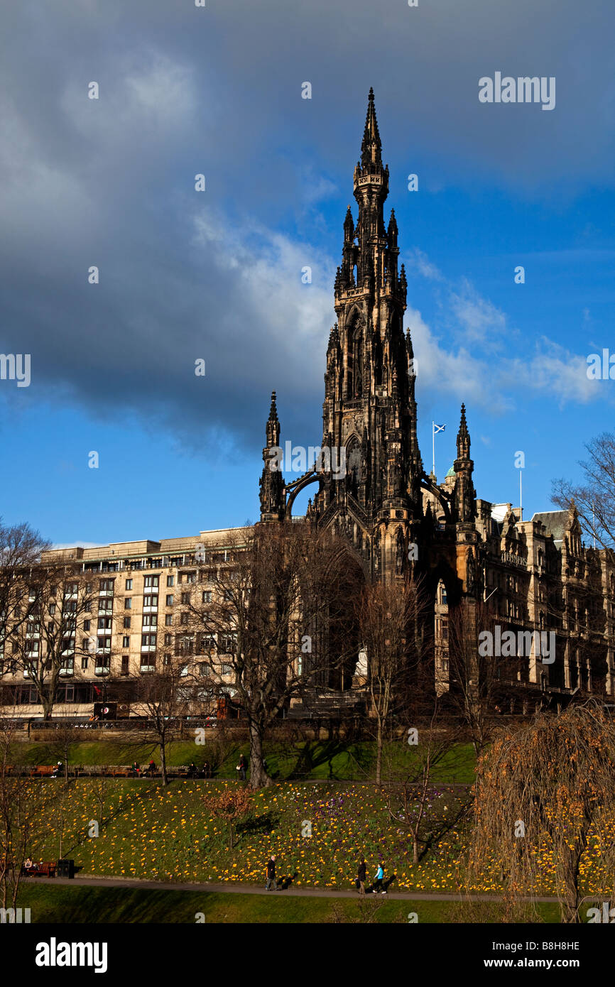 Walter Scott monument, Princes Street, Edinburgh, Ecosse, Royaume-Uni, Europe Banque D'Images