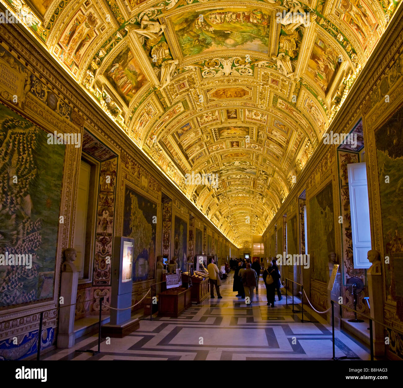 Musée galeries du Vatican Rome Banque D'Images