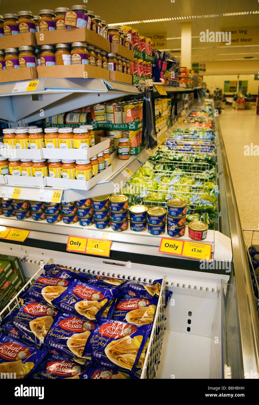 Affichage de supermarché Banque D'Images