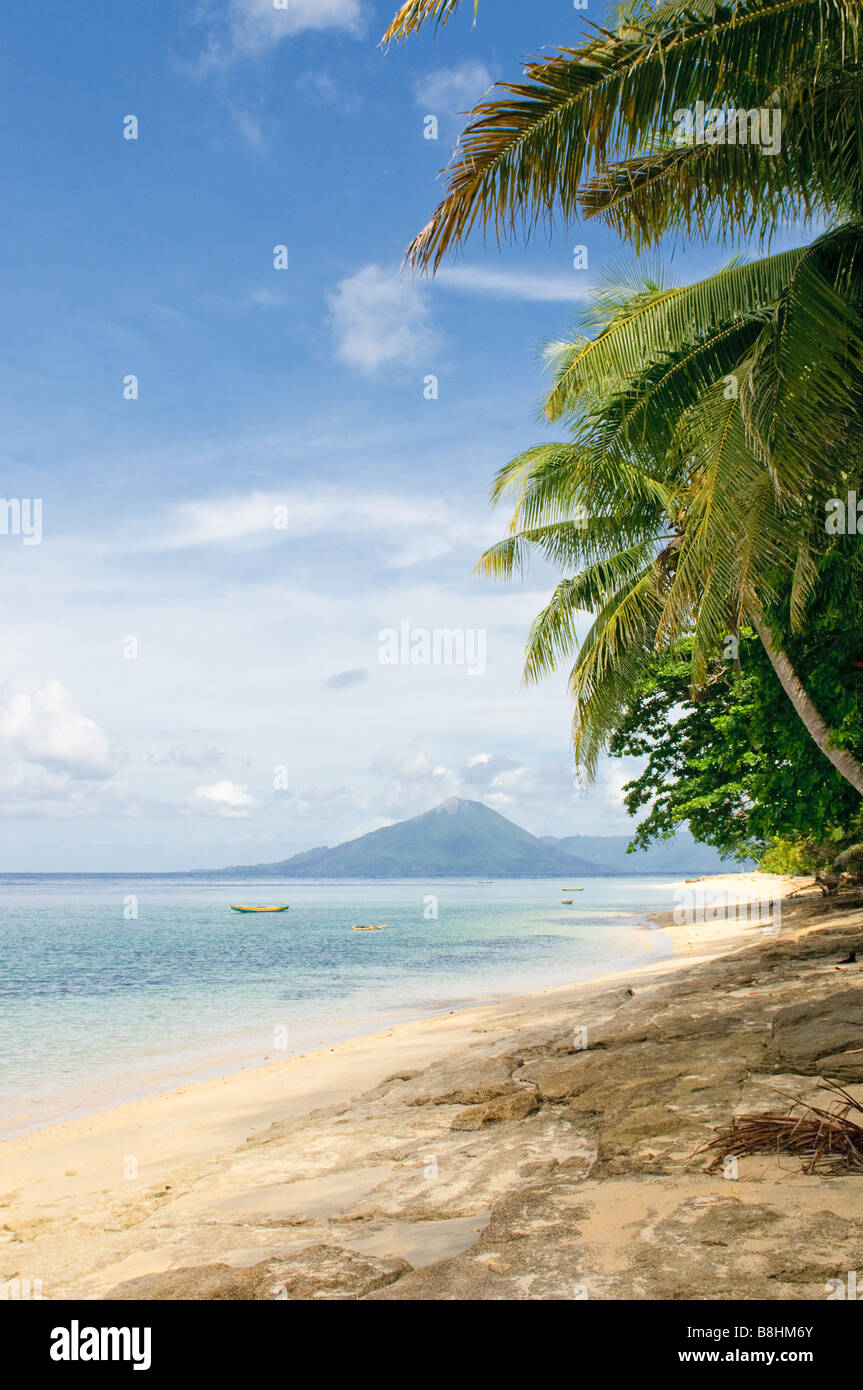 Tropical Beach îles banda en Indonésie Banque D'Images
