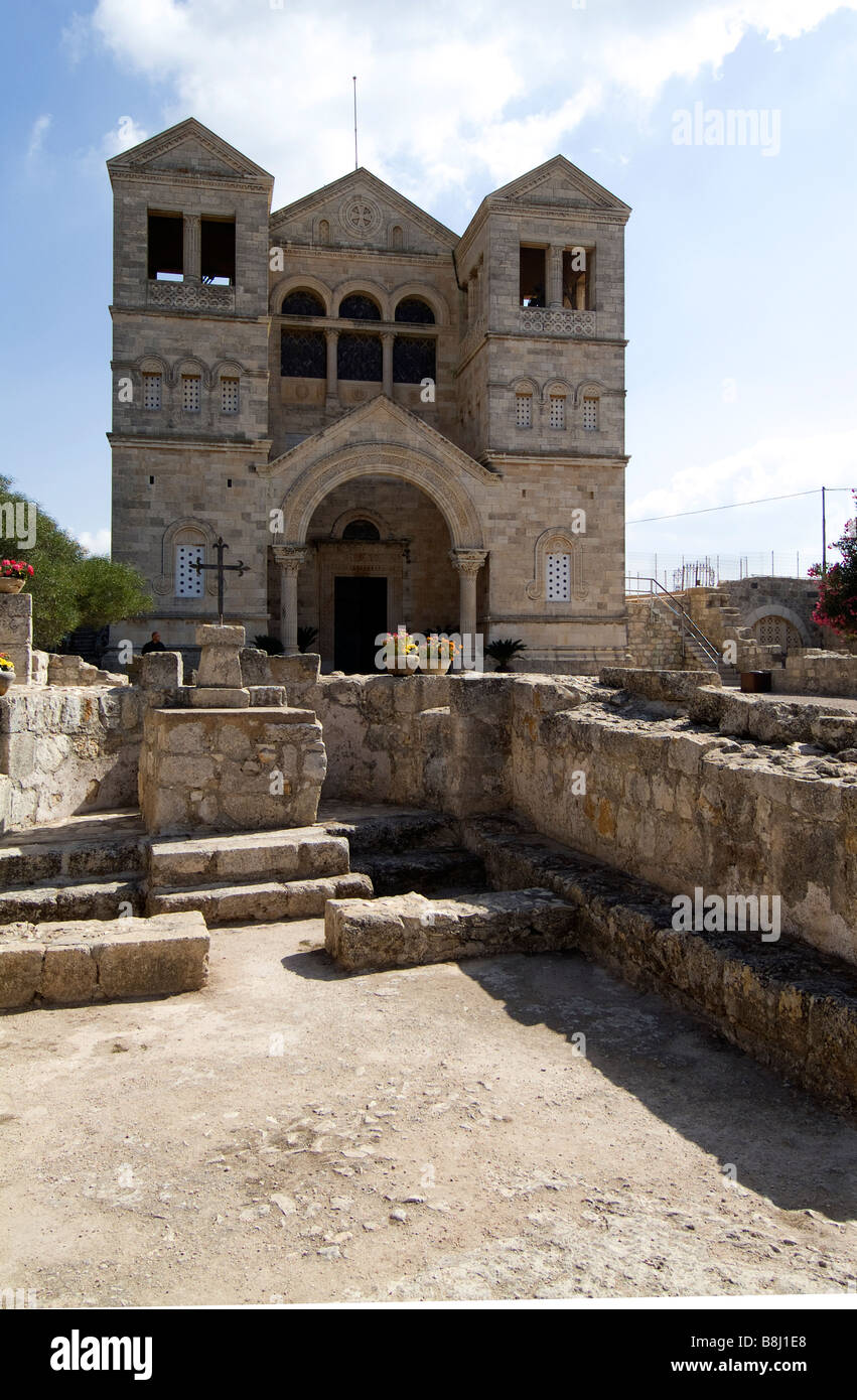 Église des franciscains, sur Mt Tabor Banque D'Images