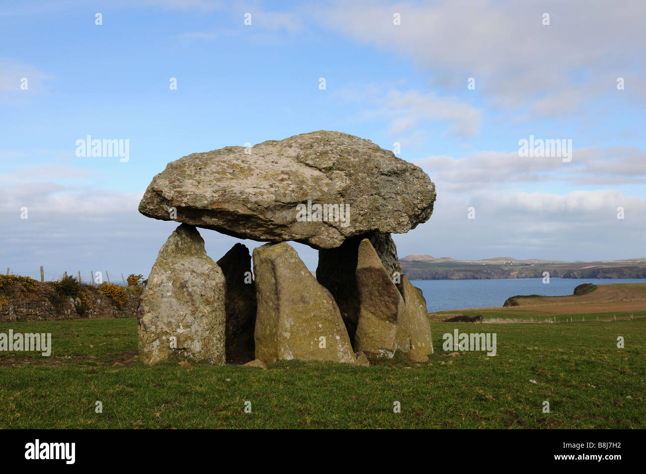 Carreg tombeaux néolithiques Samson Abercastle Coût Pembrokeshire Wales National Park Banque D'Images