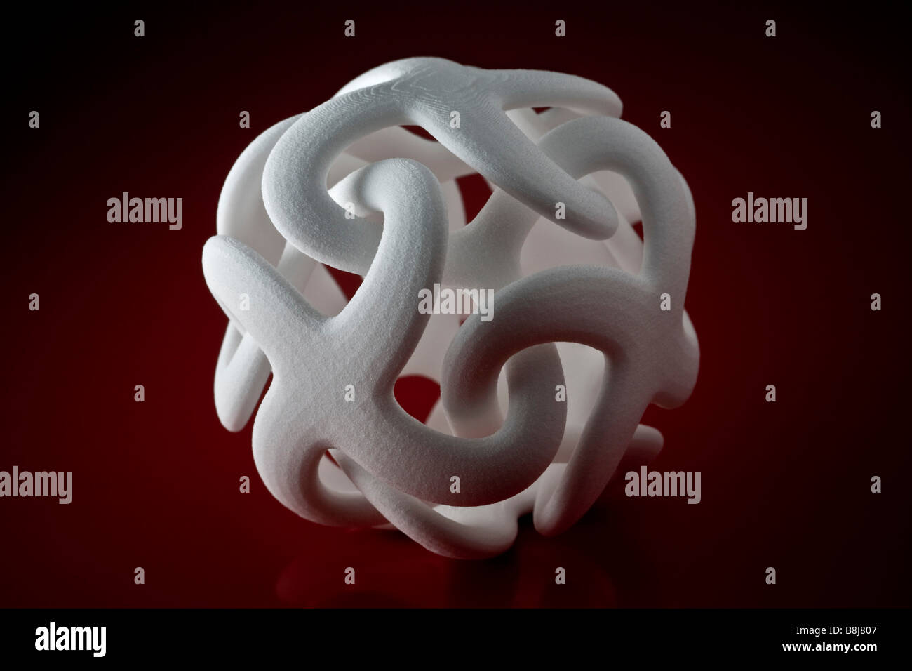 Une production en 3 dimensions, l'impression d'une sculpture moderne. Production en 3 dimensions d'une sculpture moderne. Banque D'Images