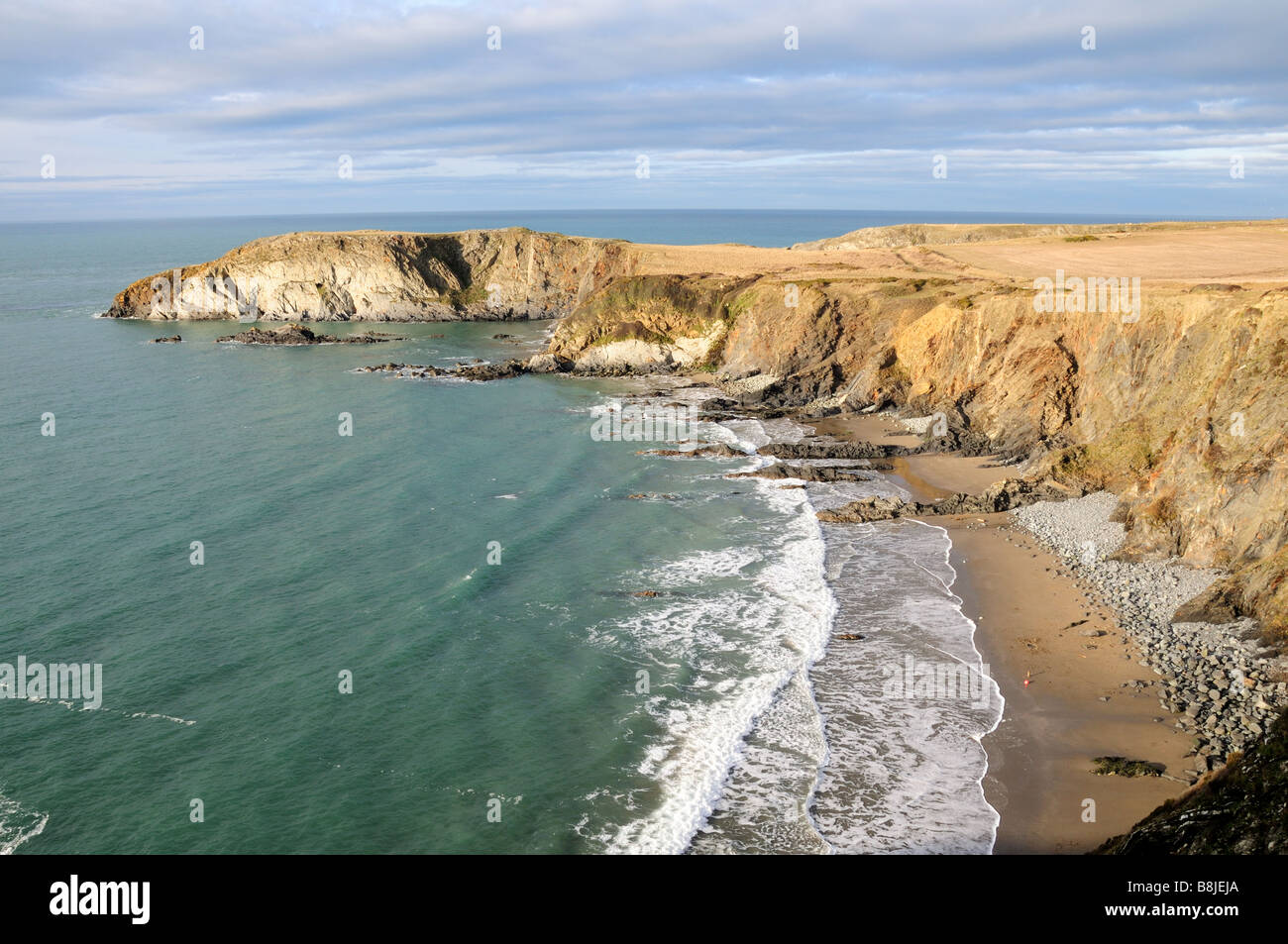 Traeth Llyfn Galles Pembrokeshire Coast National Park Banque D'Images