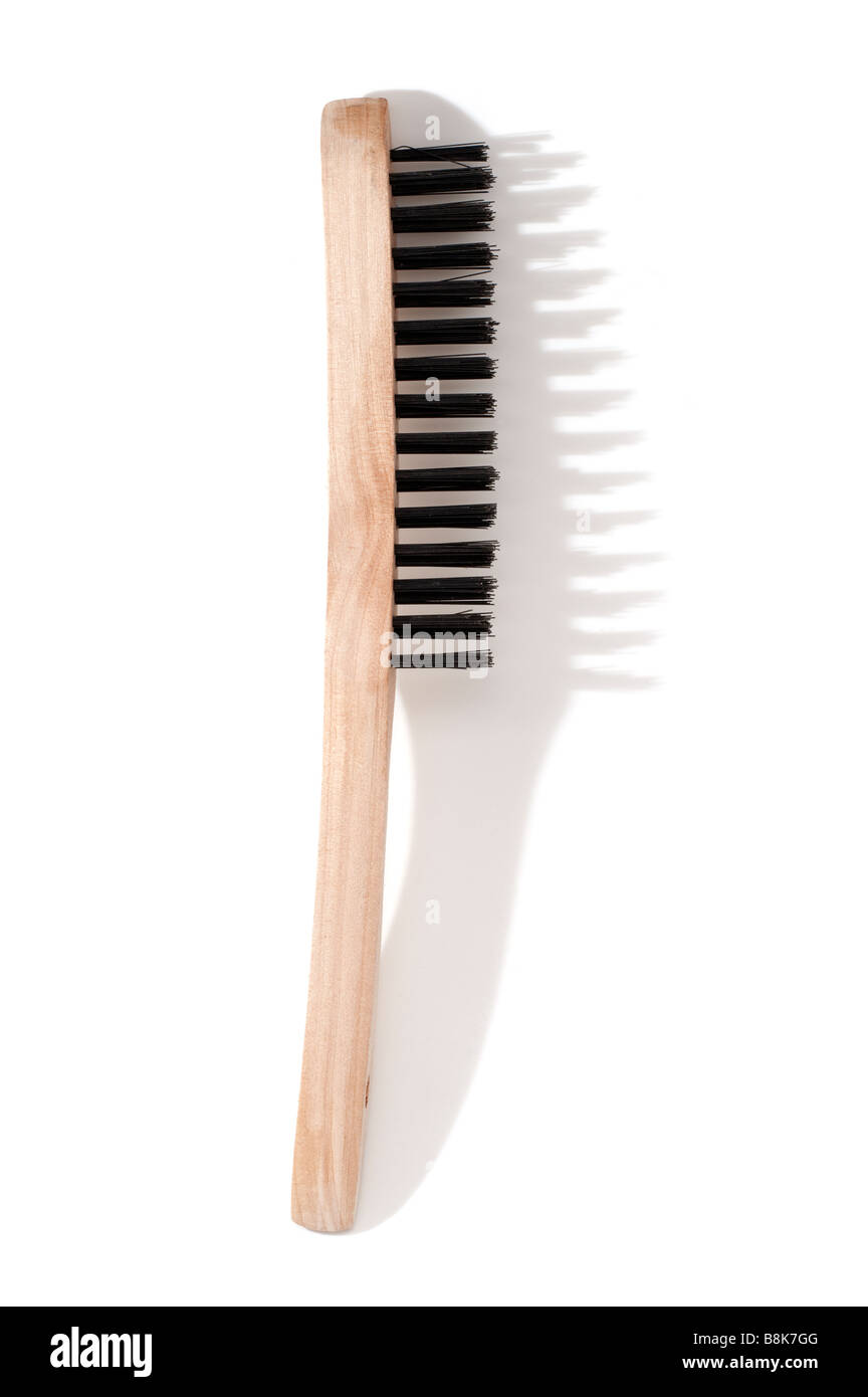 Wirebrush en acier Banque D'Images