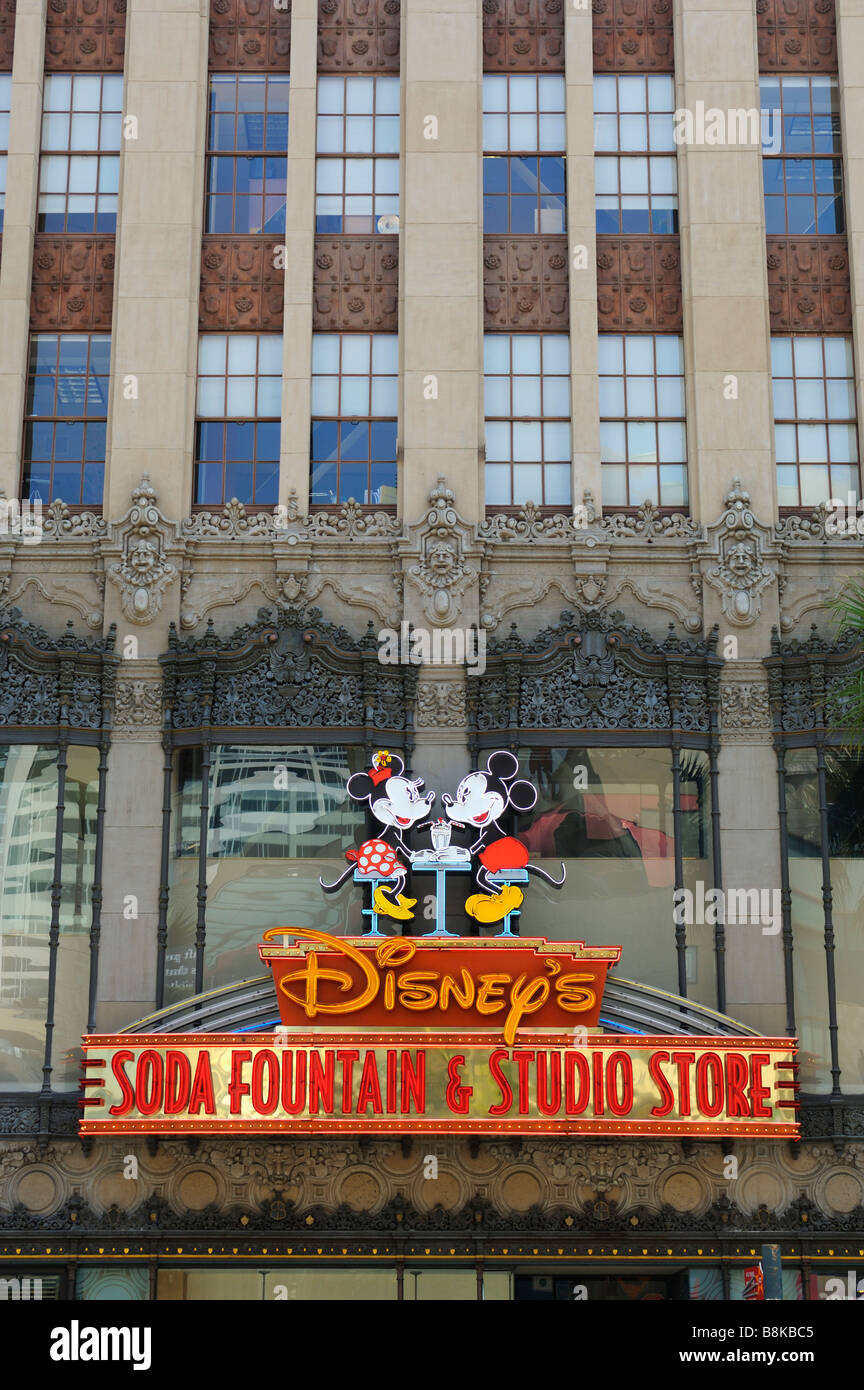Le Walt Disney Store au El Capitan Theatre, Hollywood CA Banque D'Images
