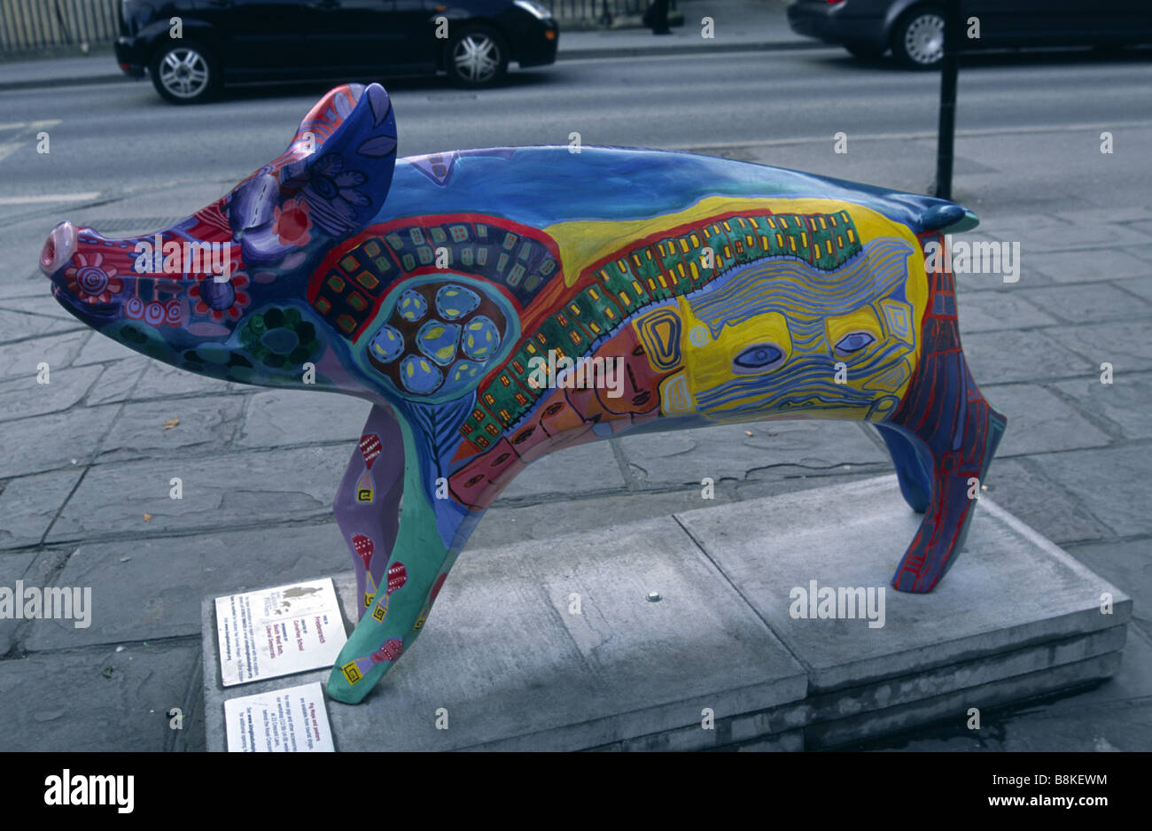 Friedensreich l'un des porcs du Bladud 'baignoire Spa' UK Somerset Banque D'Images