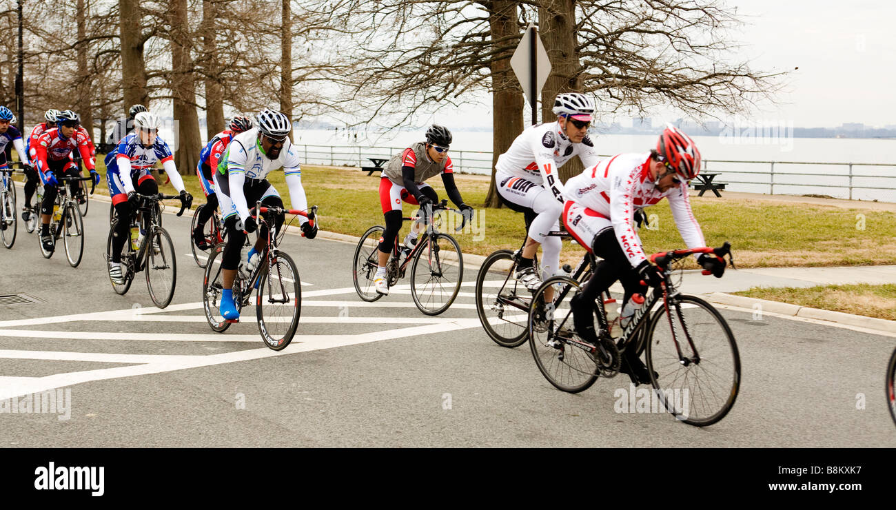 Bicycle Race - Washington, DC USA Banque D'Images