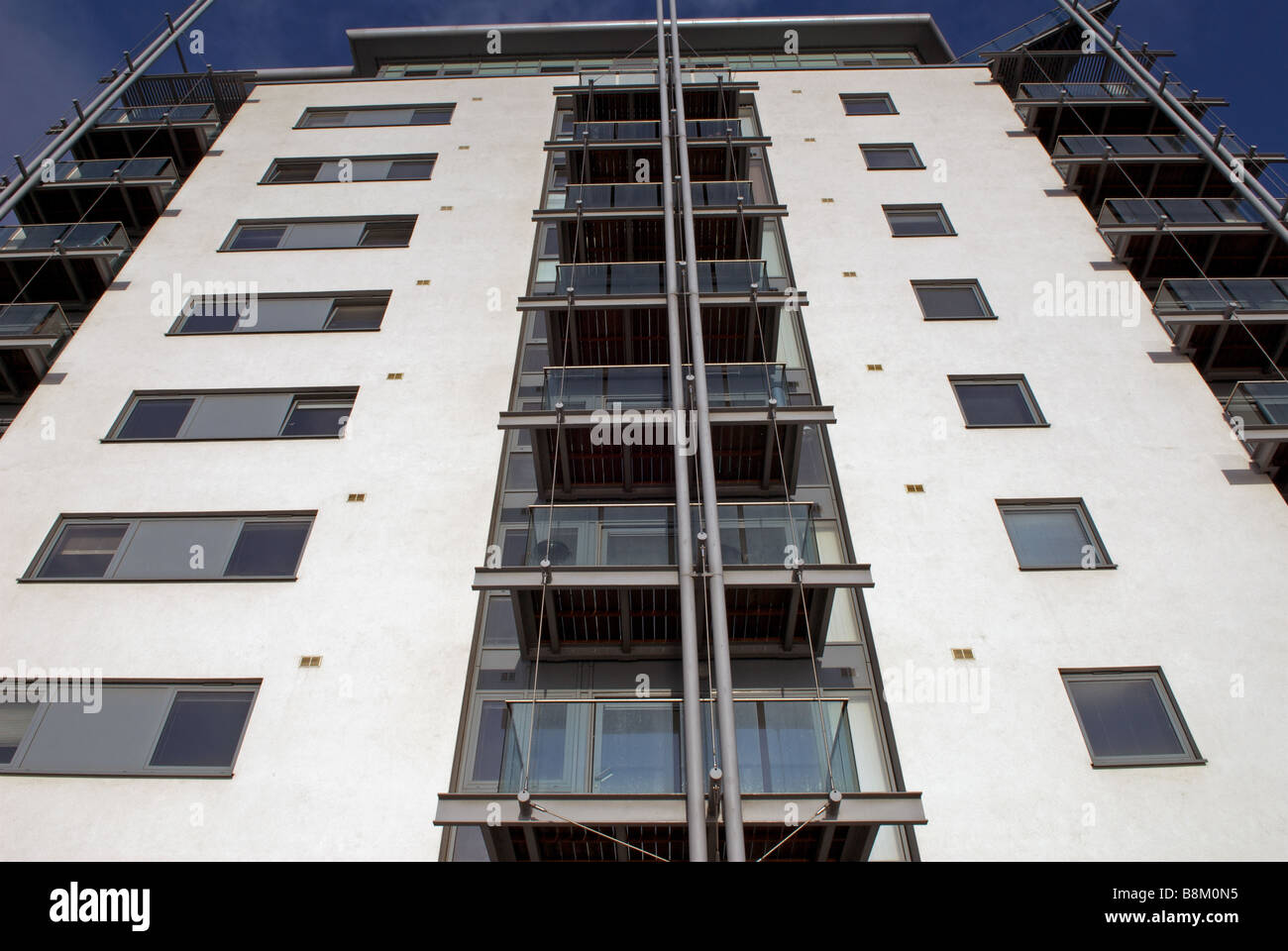 Orwell Quays apartments, Ipswich, Suffolk, UK. Banque D'Images