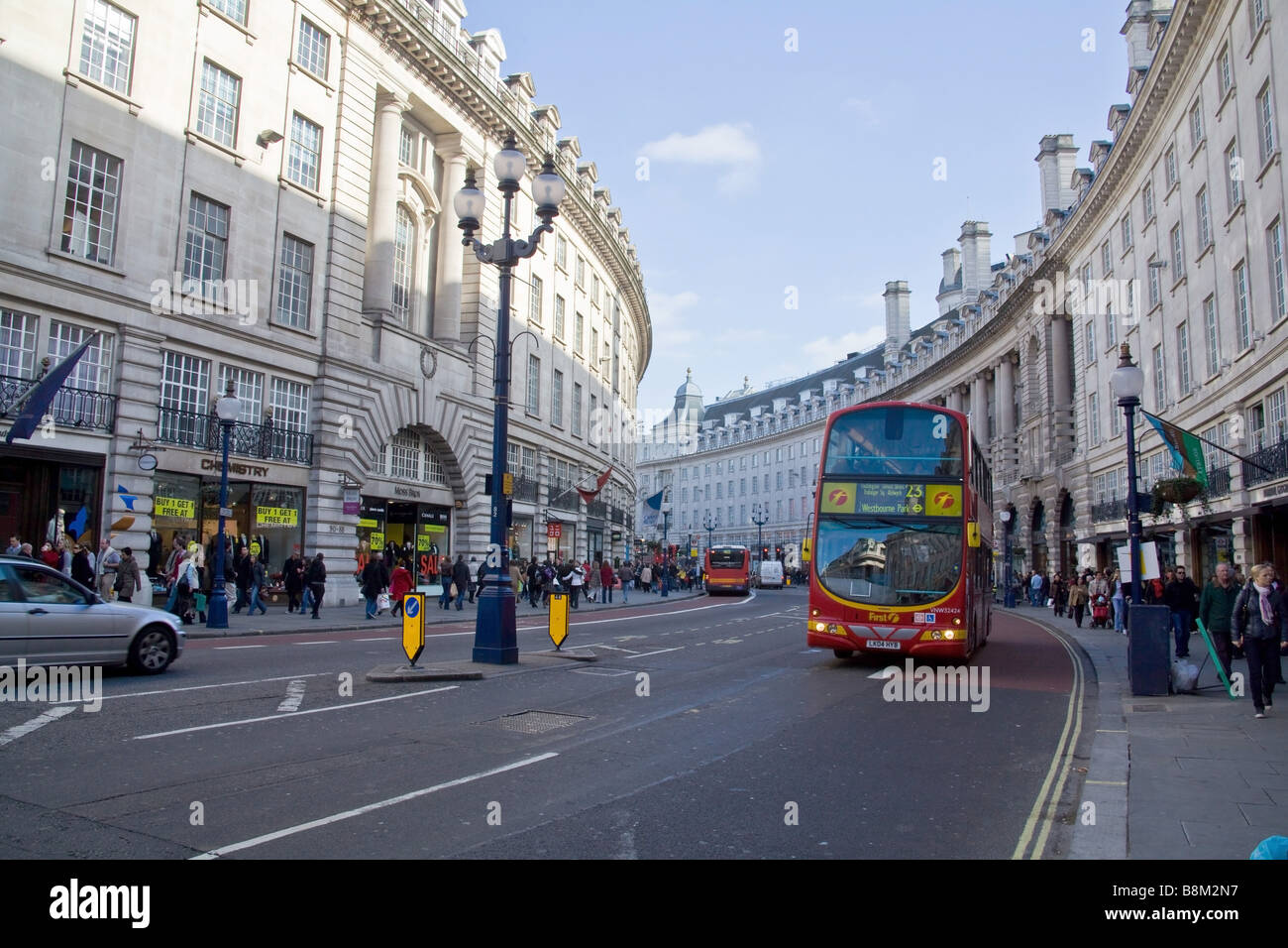 Regent Street London England Banque D'Images