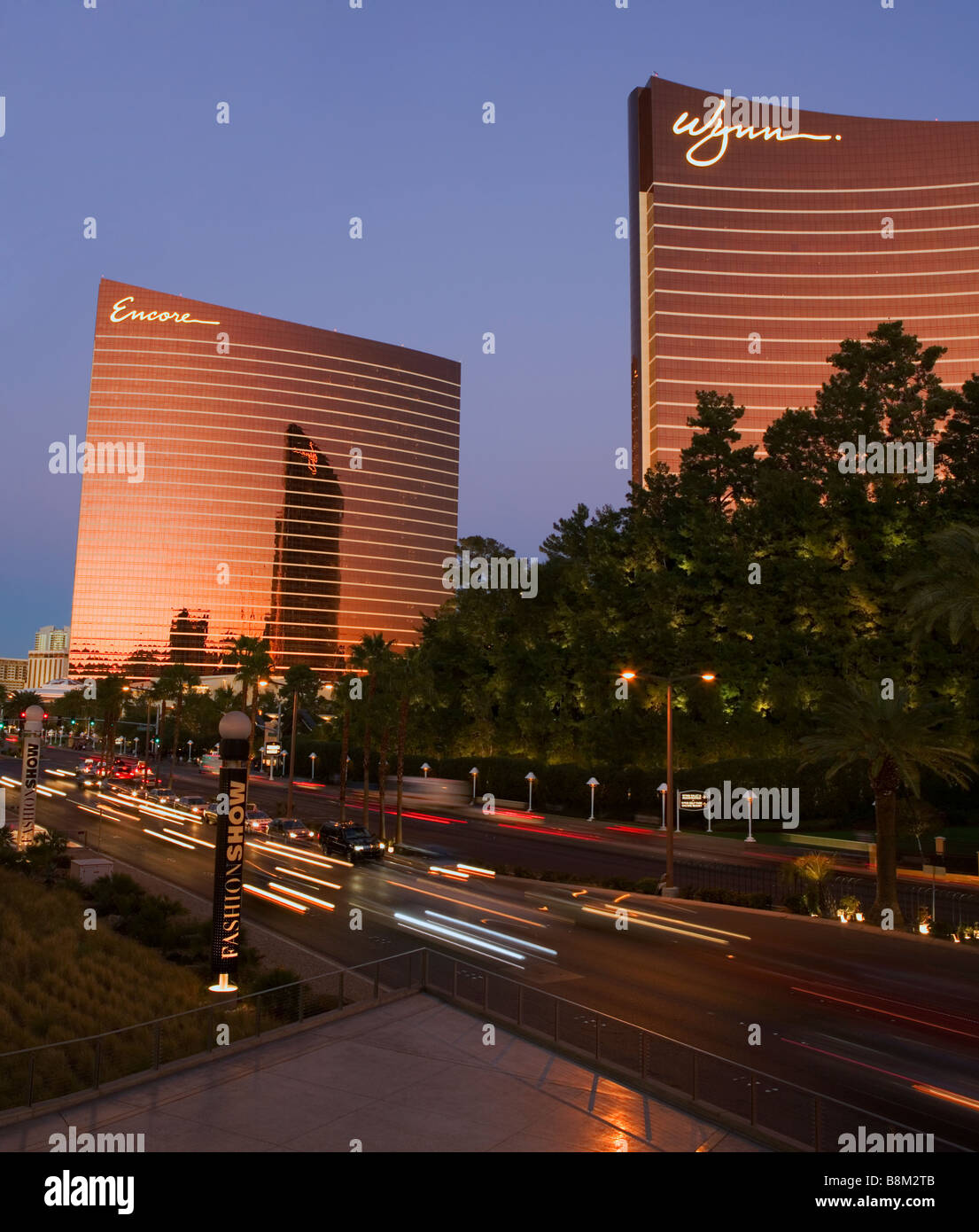 Le Wynn & Encore Hotel and Casino sur le Strip de Las Vegas, Nevada, USA Banque D'Images