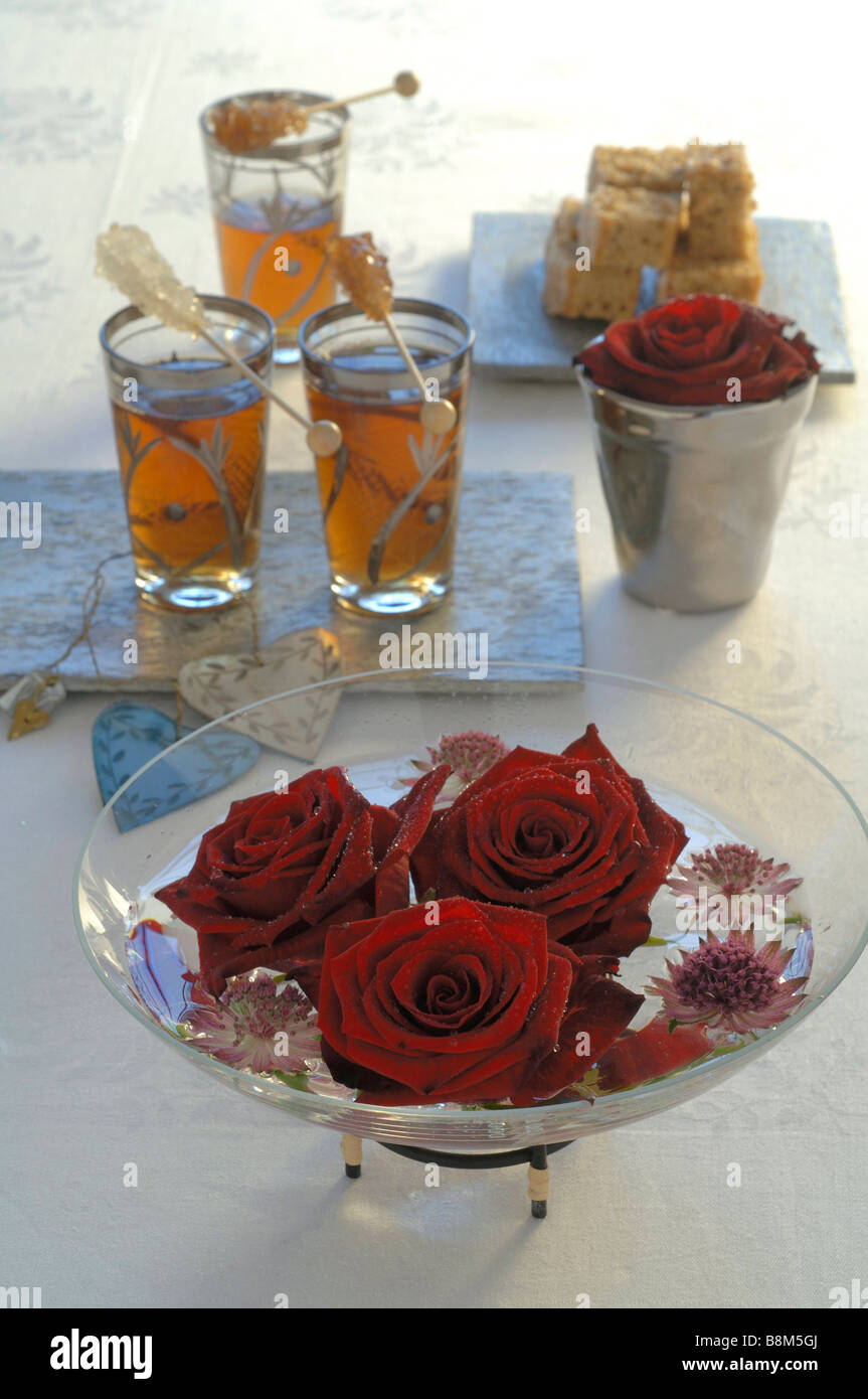 Toujours avec des roses Banque D'Images