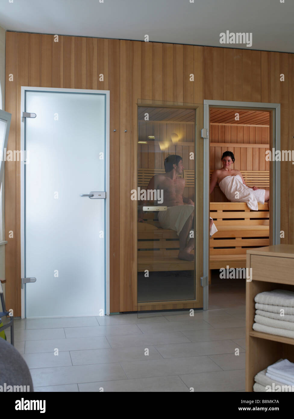 Sauna Banque D'Images