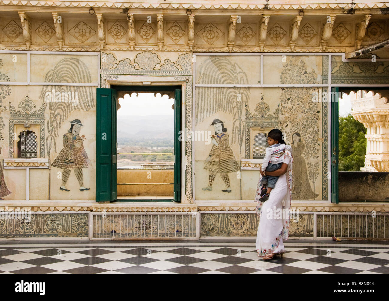 City Palace Udaipur Rajasthan Inde Banque D'Images