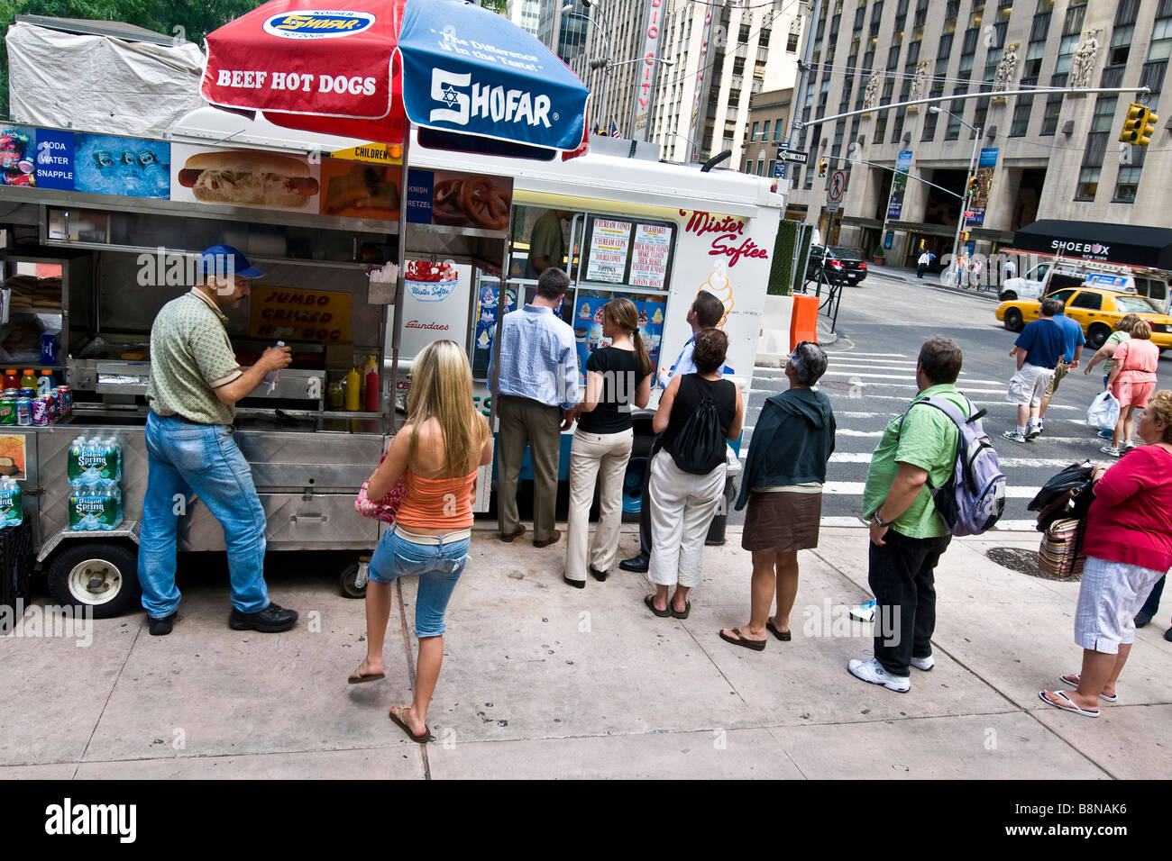 Scène de rue 5e Avenue Banque D'Images