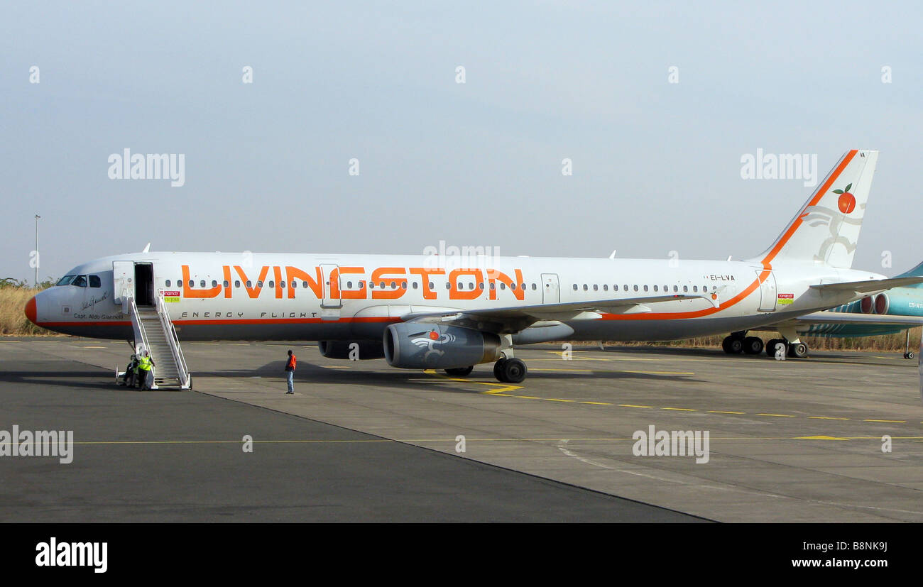 Avion de la compagnie aérienne Livingston Banque D'Images