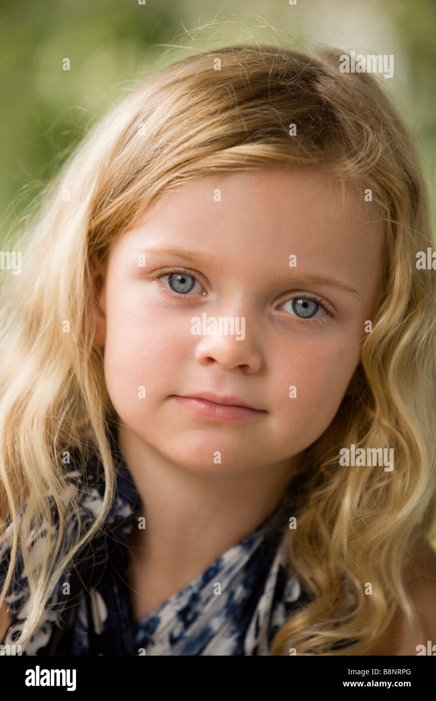 Petite fille de cinq ans Sydney Australie Banque D'Images