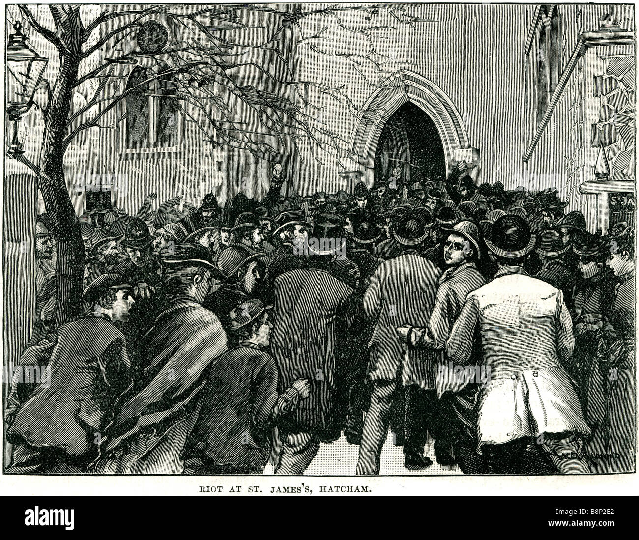 Riot St James's hatcham ridsdale 1877 jugement underworld Protestante Banque D'Images