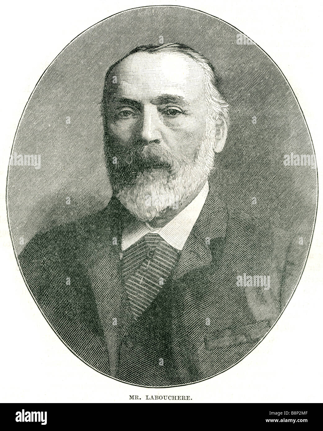 M. Labouchere 1831 1912 homme politique anglais writer editeur Banque D'Images
