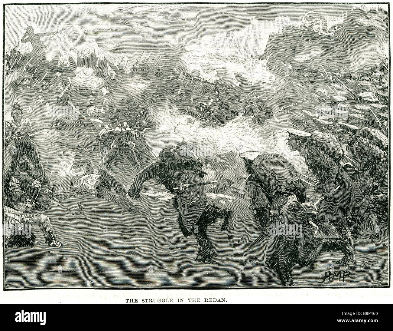 Lutte dans la guerre de Crimée 1855 du redan Bastion Flagstaff fortification Malakoff ingénieur en chef britannique John Burgoyne Banque D'Images