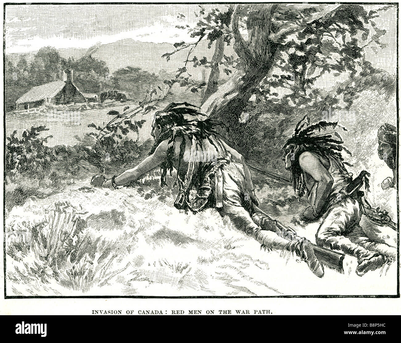 Les Indiens Rouges De Canada War of 1812 indians Banque de photographies et d’images à haute ...