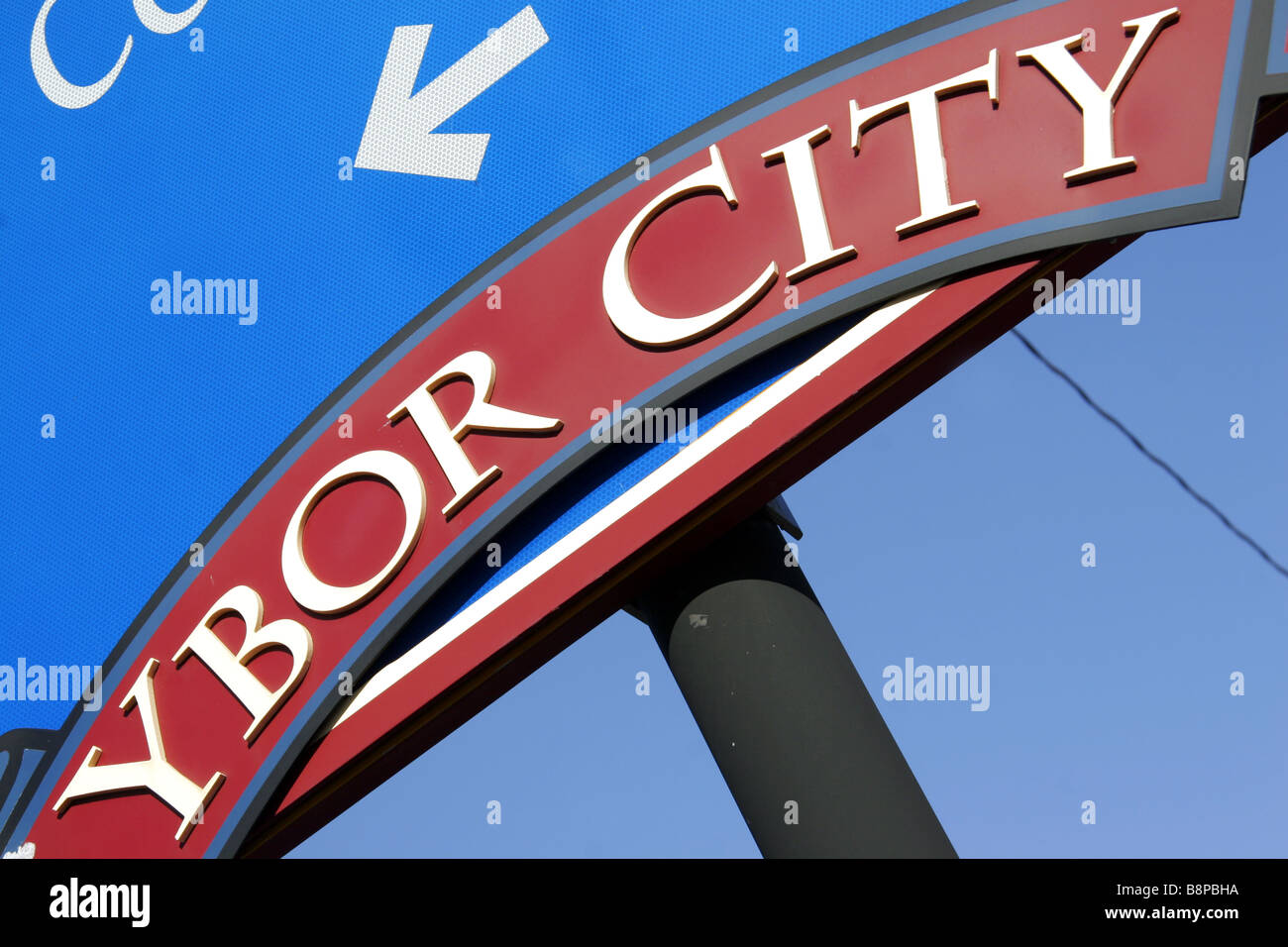 Ybor City sign Ybor City Tampa Florida USA Banque D'Images