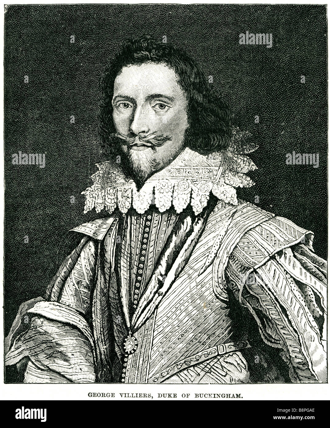 George villiers, duc de Buckingham George Villiers, 1 duc de Buckingham (28 août 1592 - 23 août 1628) était le favori, Banque D'Images