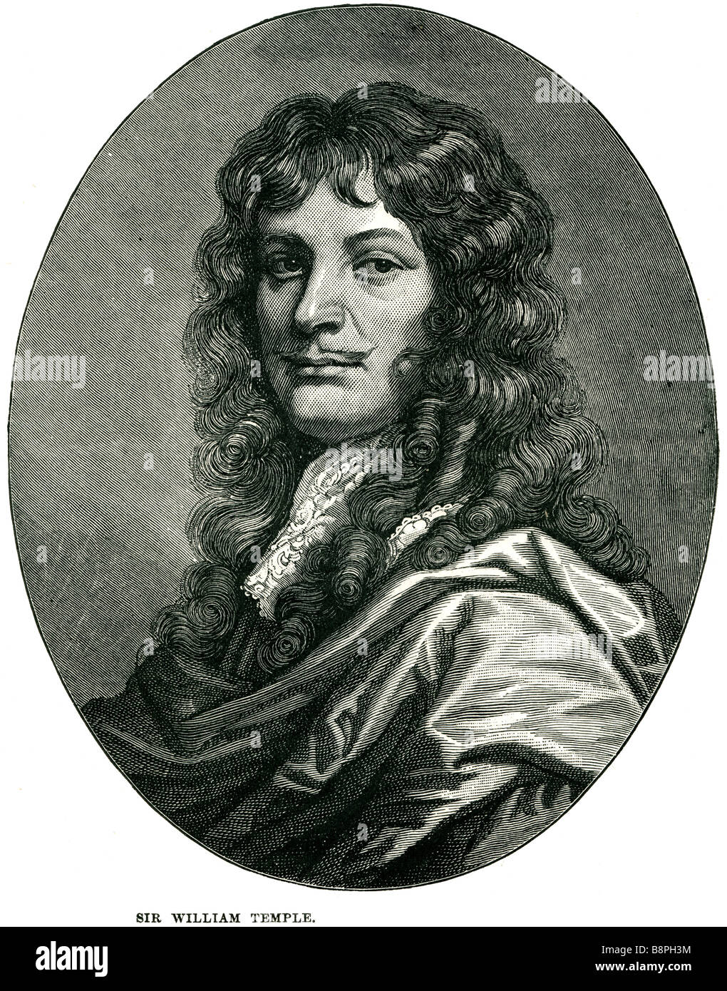 Sir William Temple, 1 baronnet (25 avril 1628 - 27 janvier 1699), homme d'État et essayiste, fils de Sir John Temple. Né à Lo Banque D'Images