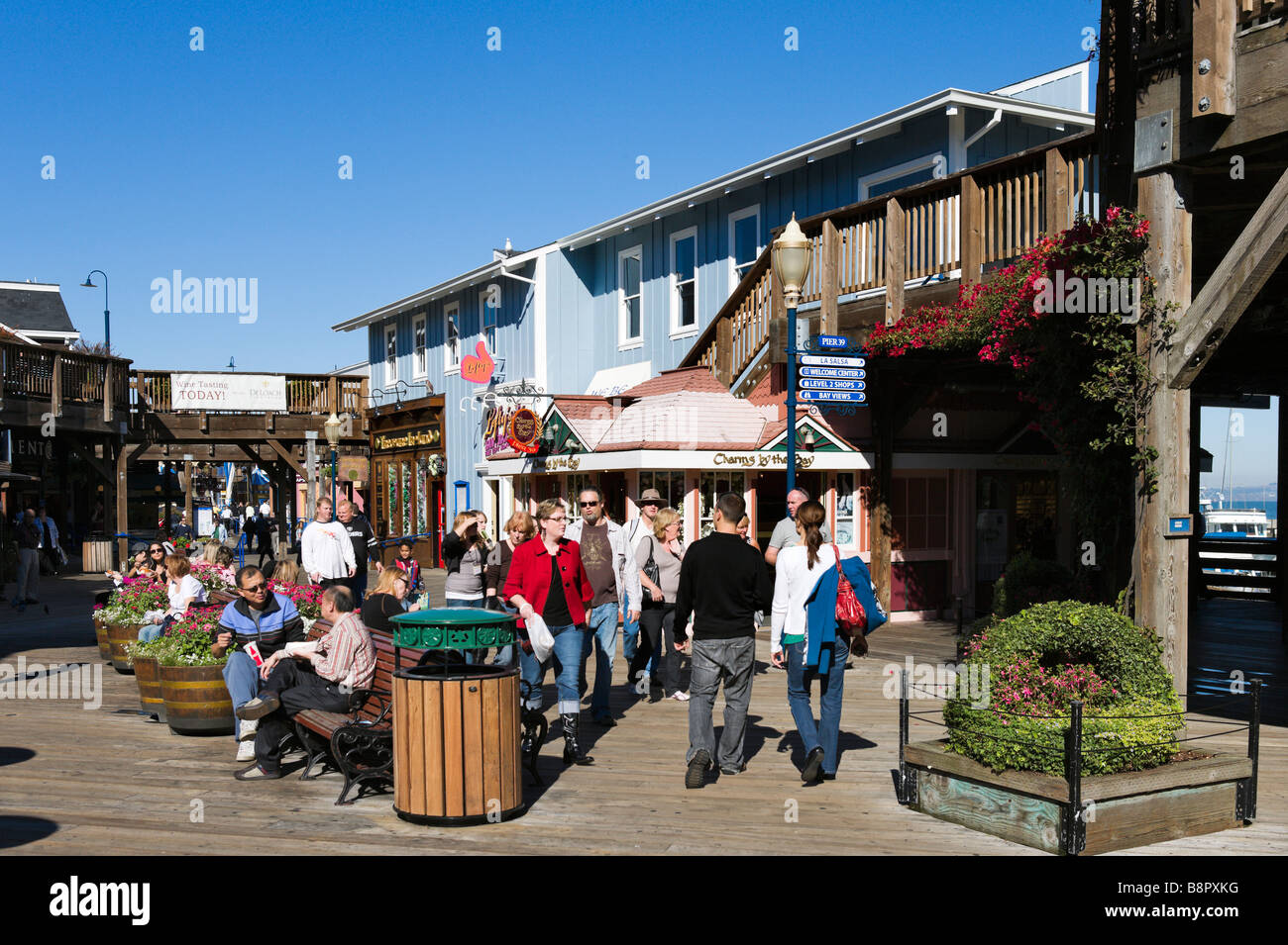 Pier 39, Fisherman's Wharf, San Francisco, California, USA Banque D'Images
