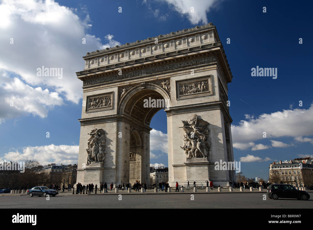 Arc De Triomphe de la Place Charles de Gaulle, Paris, France Banque D'Images